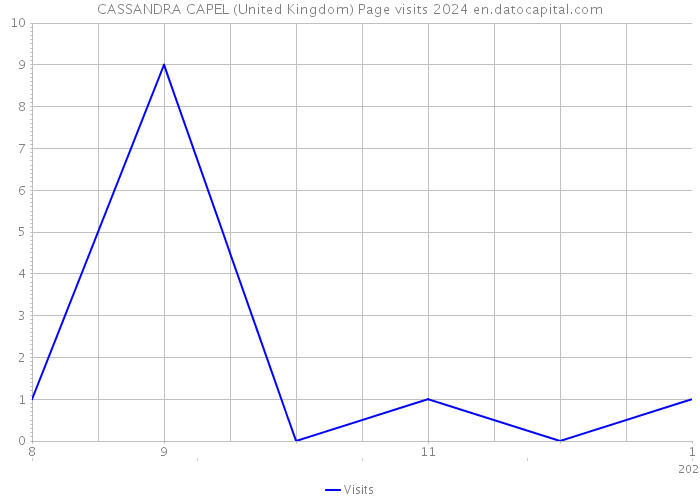 CASSANDRA CAPEL (United Kingdom) Page visits 2024 