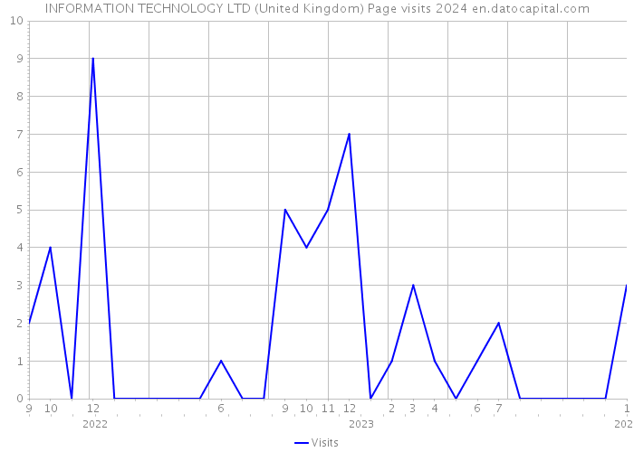INFORMATION TECHNOLOGY LTD (United Kingdom) Page visits 2024 