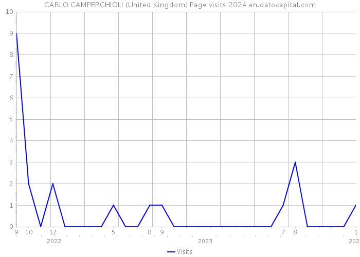 CARLO CAMPERCHIOLI (United Kingdom) Page visits 2024 