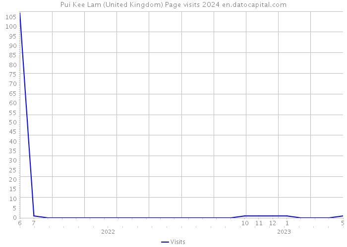 Pui Kee Lam (United Kingdom) Page visits 2024 
