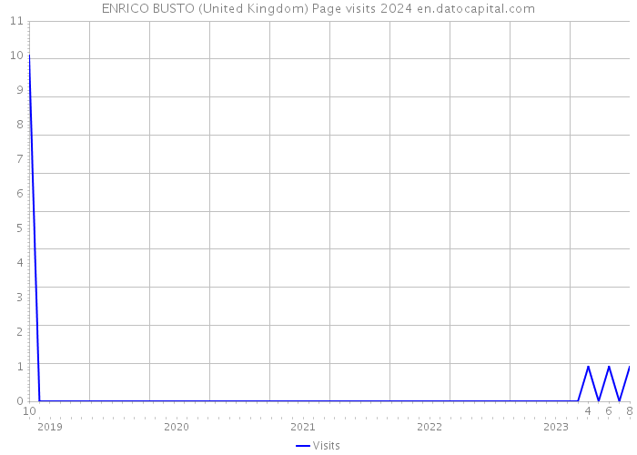 ENRICO BUSTO (United Kingdom) Page visits 2024 