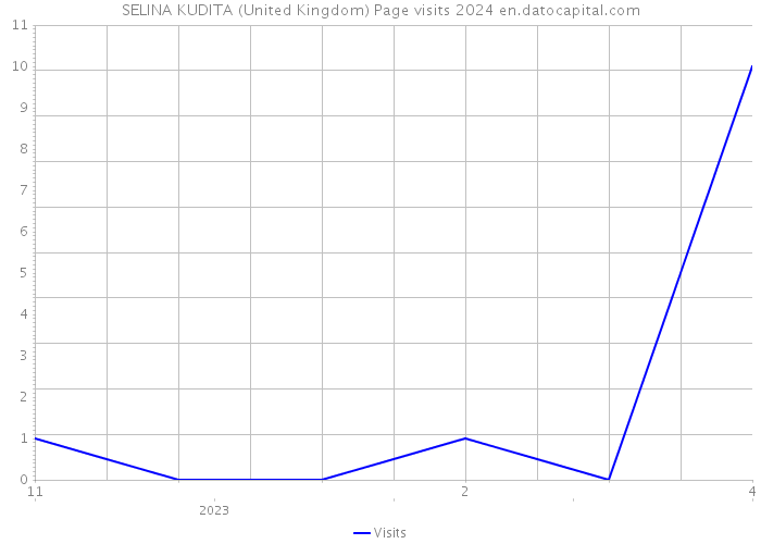 SELINA KUDITA (United Kingdom) Page visits 2024 