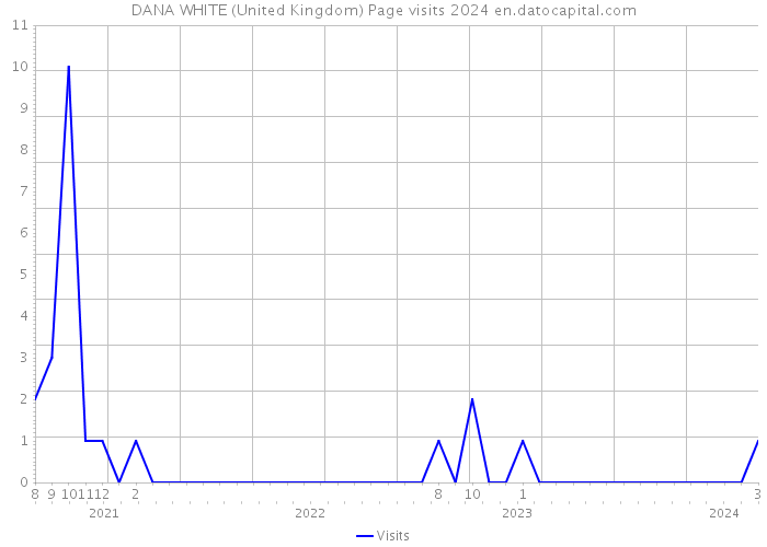DANA WHITE (United Kingdom) Page visits 2024 