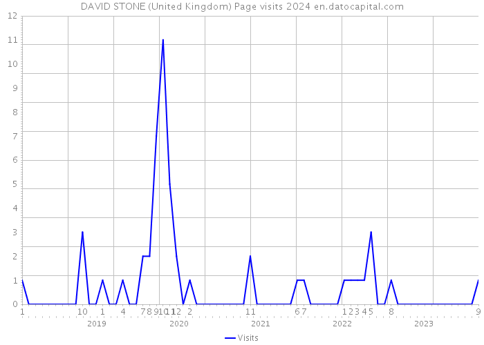 DAVID STONE (United Kingdom) Page visits 2024 