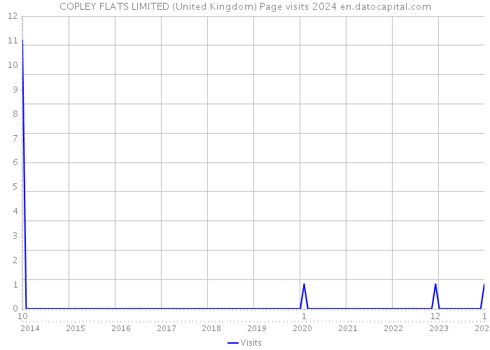 COPLEY FLATS LIMITED (United Kingdom) Page visits 2024 