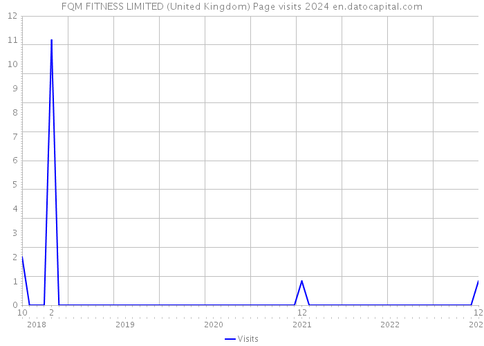FQM FITNESS LIMITED (United Kingdom) Page visits 2024 