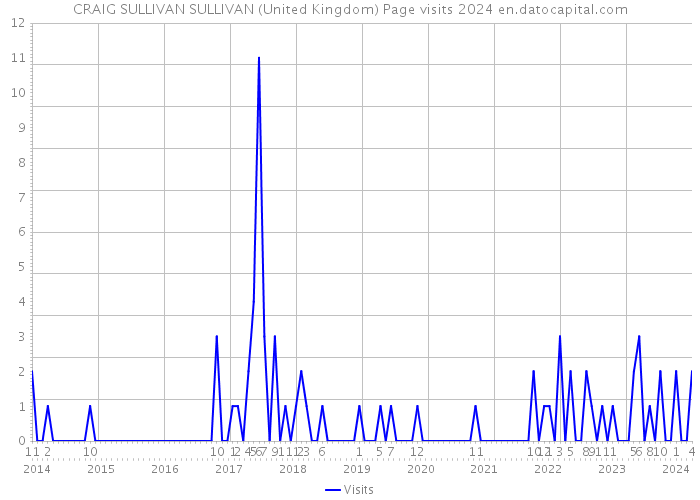 CRAIG SULLIVAN SULLIVAN (United Kingdom) Page visits 2024 