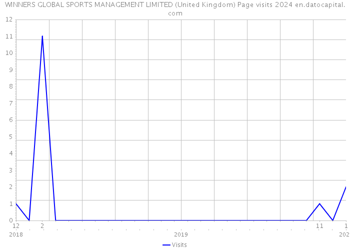 WINNERS GLOBAL SPORTS MANAGEMENT LIMITED (United Kingdom) Page visits 2024 