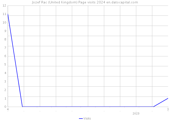 Jozef Rac (United Kingdom) Page visits 2024 