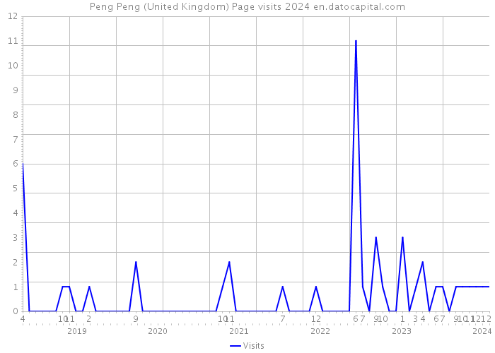 Peng Peng (United Kingdom) Page visits 2024 