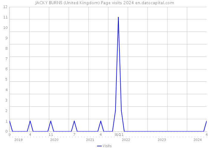 JACKY BURNS (United Kingdom) Page visits 2024 