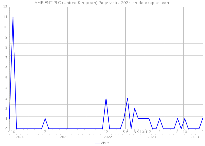 AMBIENT PLC (United Kingdom) Page visits 2024 