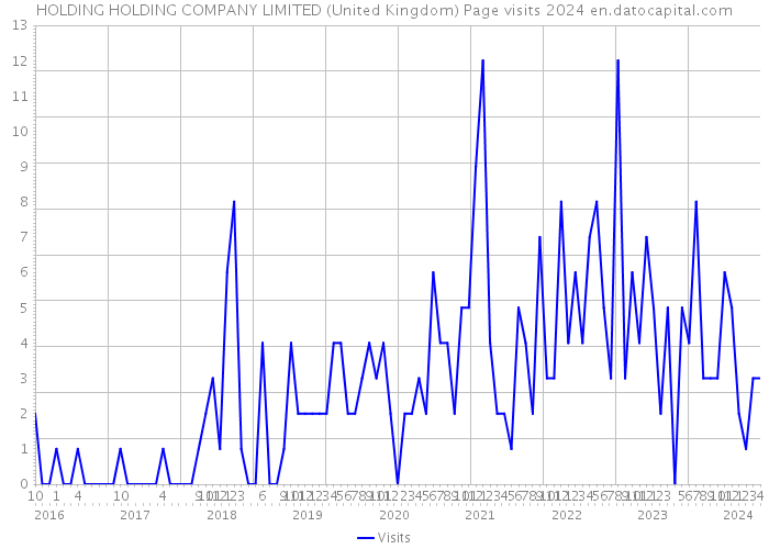 HOLDING HOLDING COMPANY LIMITED (United Kingdom) Page visits 2024 