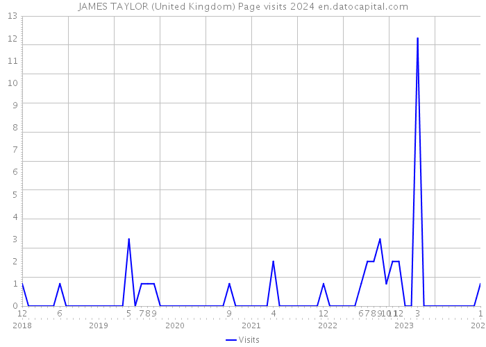 JAMES TAYLOR (United Kingdom) Page visits 2024 