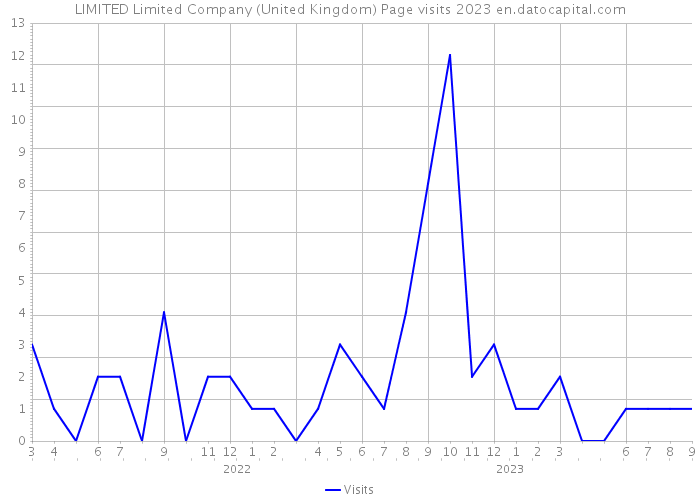 LIMITED Limited Company (United Kingdom) Page visits 2023 