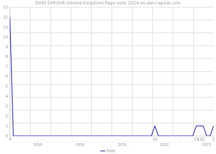 DINO ZAROUR (United Kingdom) Page visits 2024 