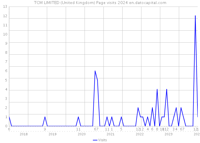 TCM LIMITED (United Kingdom) Page visits 2024 