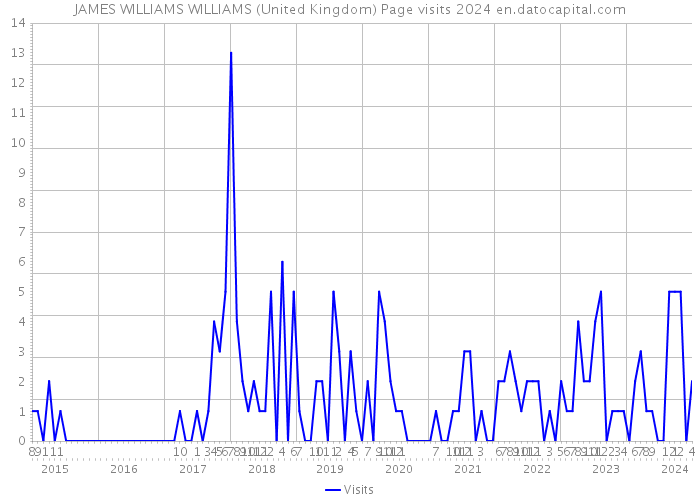 JAMES WILLIAMS WILLIAMS (United Kingdom) Page visits 2024 