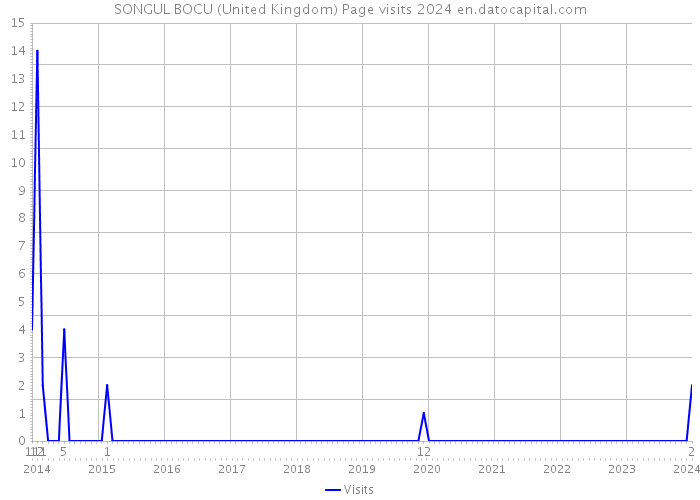 SONGUL BOCU (United Kingdom) Page visits 2024 