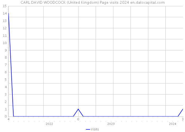 CARL DAVID WOODCOCK (United Kingdom) Page visits 2024 