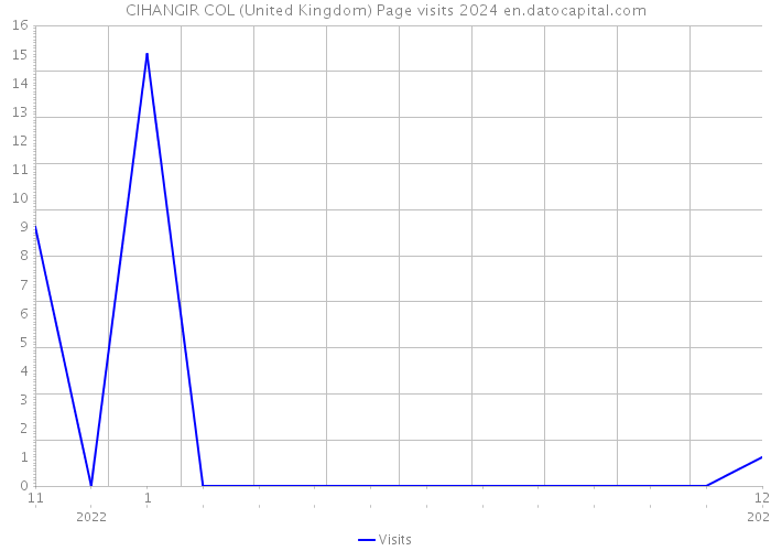 CIHANGIR COL (United Kingdom) Page visits 2024 