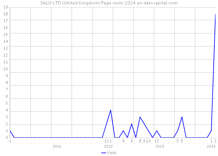 SALO LTD (United Kingdom) Page visits 2024 