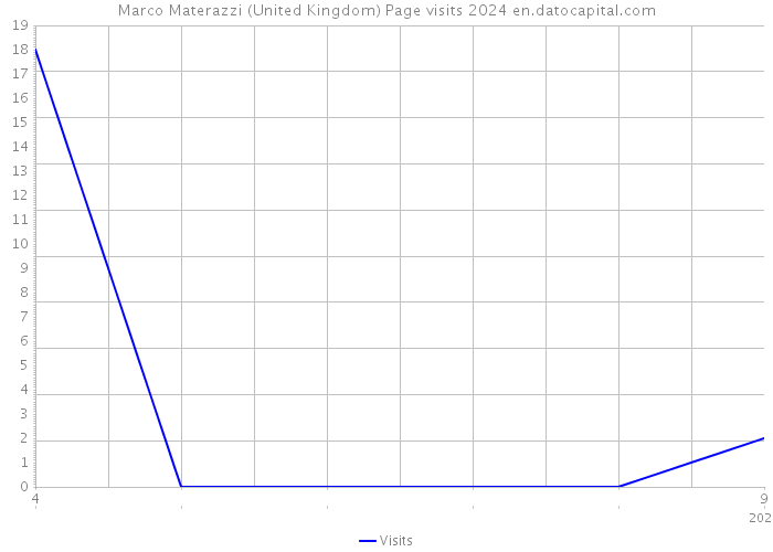 Marco Materazzi (United Kingdom) Page visits 2024 
