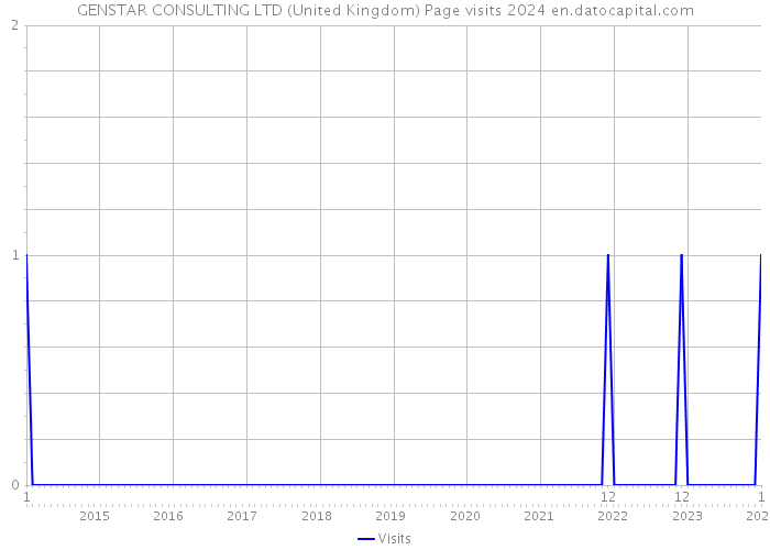 GENSTAR CONSULTING LTD (United Kingdom) Page visits 2024 