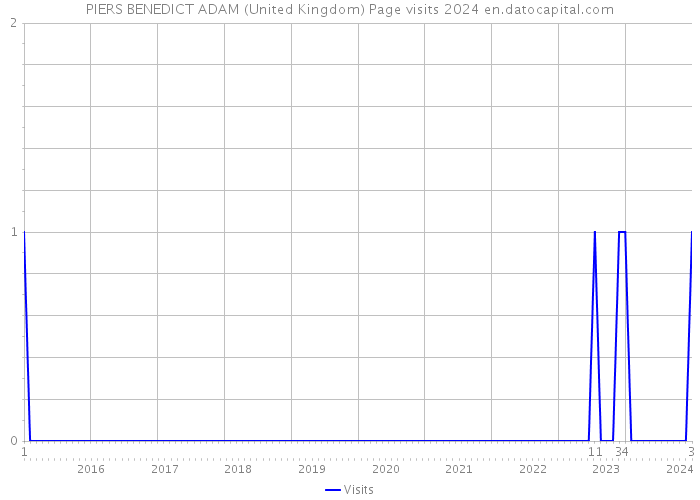 PIERS BENEDICT ADAM (United Kingdom) Page visits 2024 