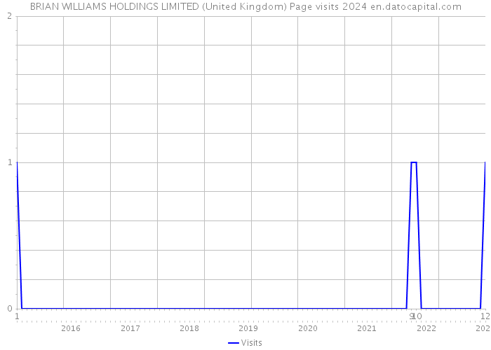 BRIAN WILLIAMS HOLDINGS LIMITED (United Kingdom) Page visits 2024 