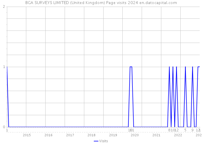 BGA SURVEYS LIMITED (United Kingdom) Page visits 2024 