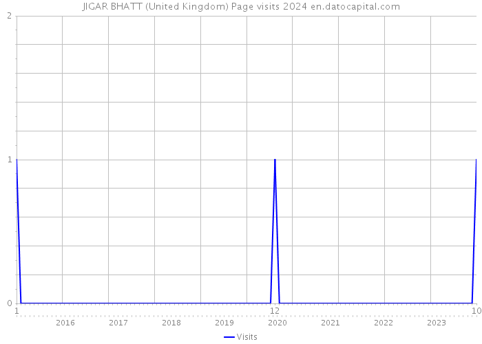 JIGAR BHATT (United Kingdom) Page visits 2024 
