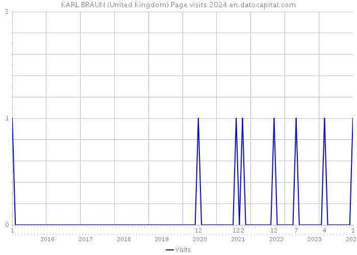 KARL BRAUN (United Kingdom) Page visits 2024 