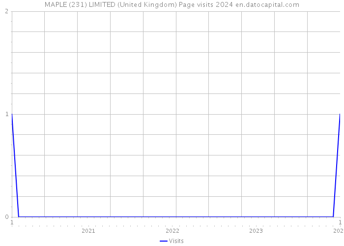 MAPLE (231) LIMITED (United Kingdom) Page visits 2024 