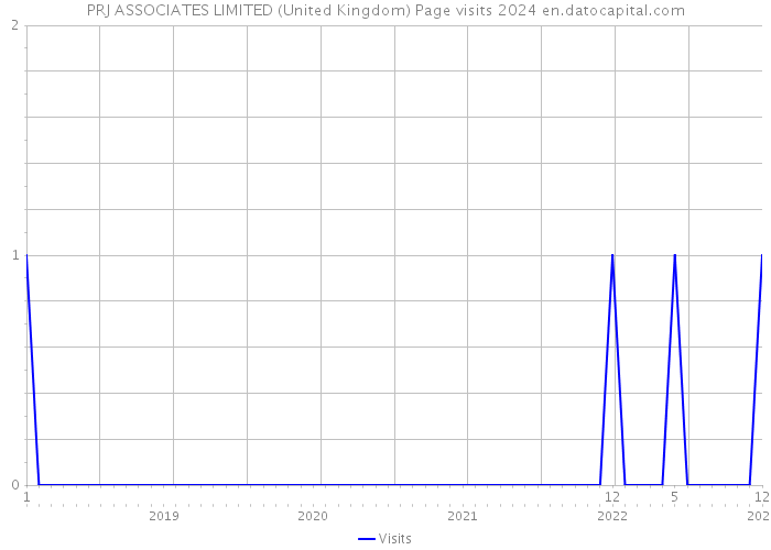 PRJ ASSOCIATES LIMITED (United Kingdom) Page visits 2024 