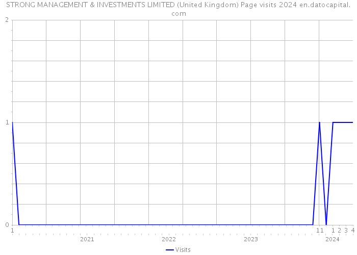 STRONG MANAGEMENT & INVESTMENTS LIMITED (United Kingdom) Page visits 2024 