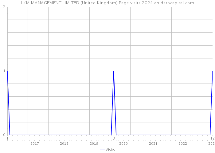 LKM MANAGEMENT LIMITED (United Kingdom) Page visits 2024 