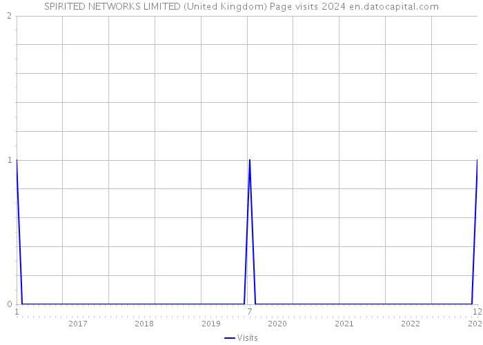 SPIRITED NETWORKS LIMITED (United Kingdom) Page visits 2024 