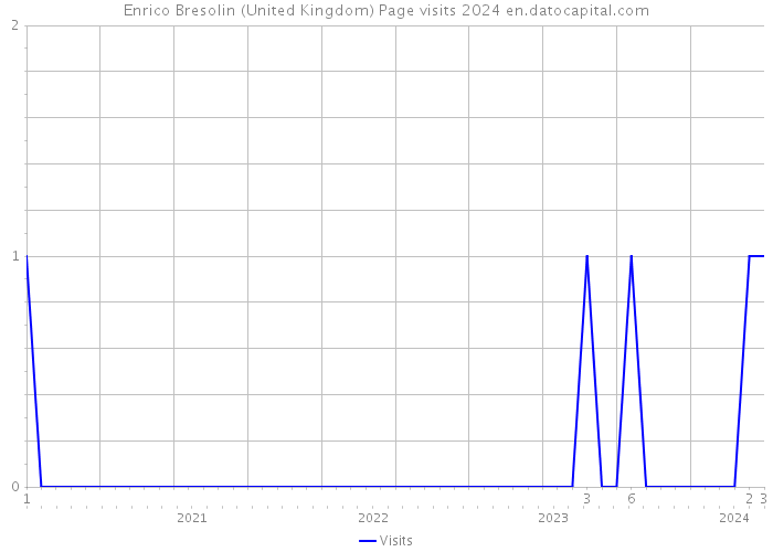 Enrico Bresolin (United Kingdom) Page visits 2024 