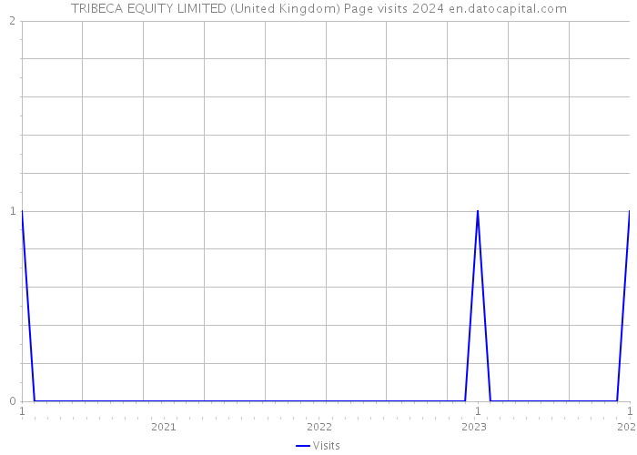 TRIBECA EQUITY LIMITED (United Kingdom) Page visits 2024 