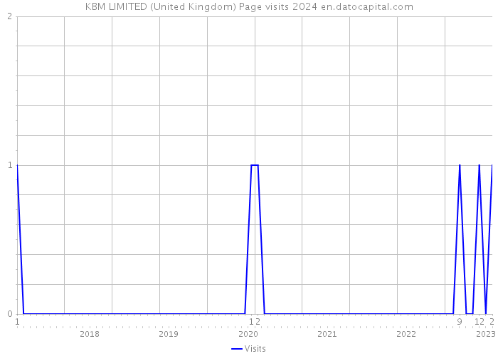 KBM LIMITED (United Kingdom) Page visits 2024 
