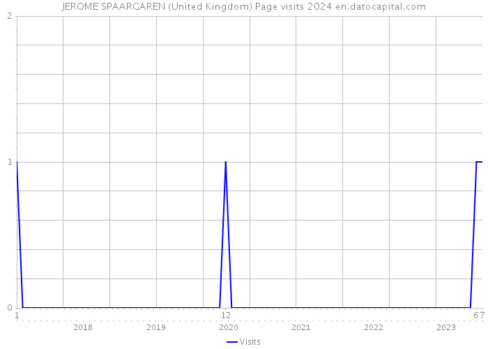 JEROME SPAARGAREN (United Kingdom) Page visits 2024 