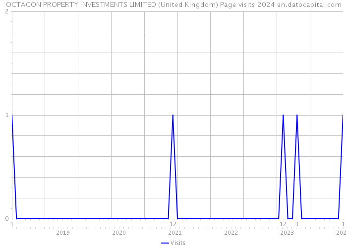 OCTAGON PROPERTY INVESTMENTS LIMITED (United Kingdom) Page visits 2024 