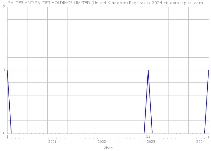 SALTER AND SALTER HOLDINGS LIMITED (United Kingdom) Page visits 2024 