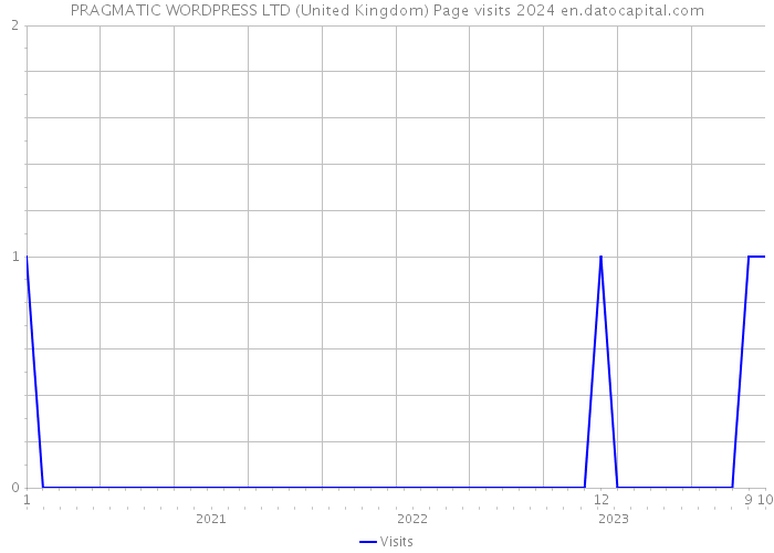 PRAGMATIC WORDPRESS LTD (United Kingdom) Page visits 2024 