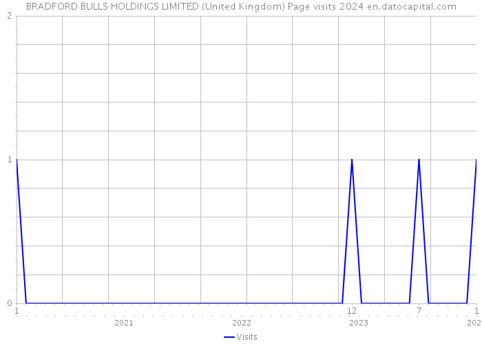 BRADFORD BULLS HOLDINGS LIMITED (United Kingdom) Page visits 2024 