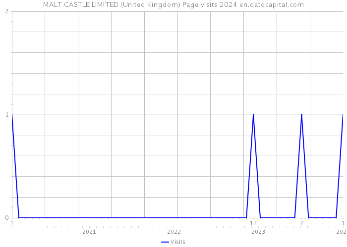 MALT CASTLE LIMITED (United Kingdom) Page visits 2024 