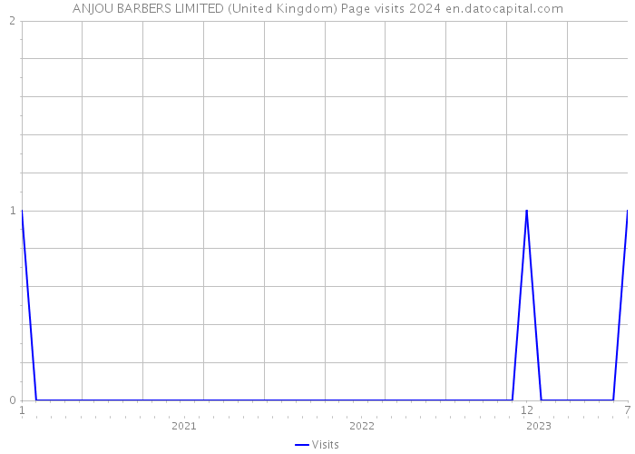 ANJOU BARBERS LIMITED (United Kingdom) Page visits 2024 