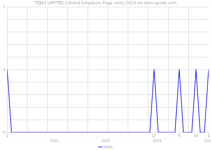 TEJAS LIMITED (United Kingdom) Page visits 2024 