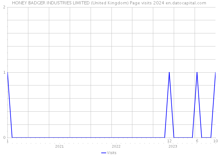 HONEY BADGER INDUSTRIES LIMITED (United Kingdom) Page visits 2024 